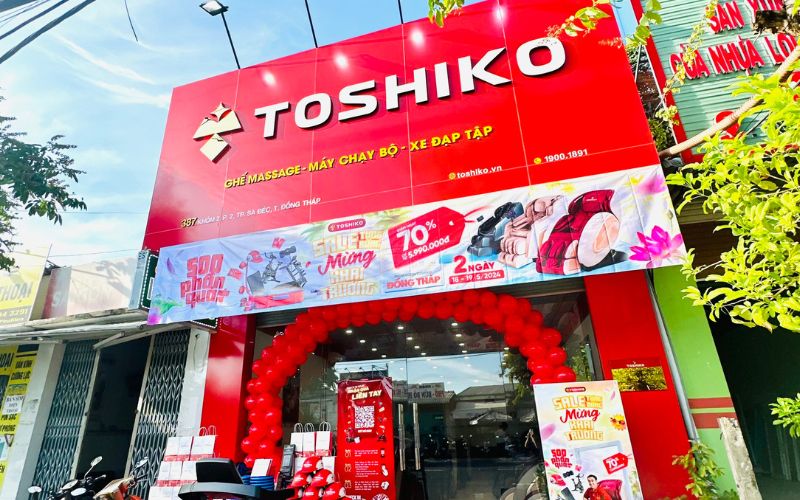 Mặt tiền Toshiko Đồng Tháp