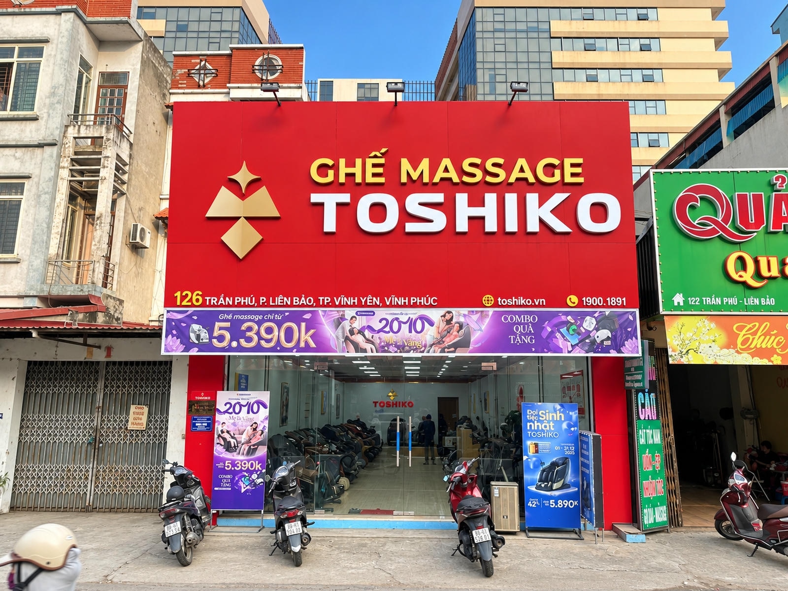 Mặt tiền Toshiko Vĩnh Phúc